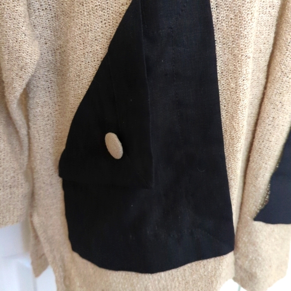 Cloda by Tivoli Long Cardigan Sweater One Size Linen Wool Blend Knit -339 - Picture 3 of 8